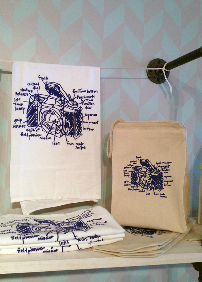 tea towels and lunch bags by girls can tell